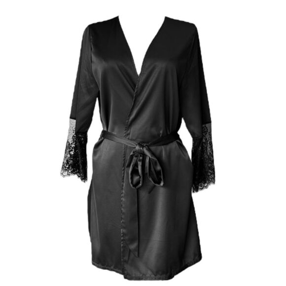 Coquette Other - COQUETTE NWT belted kimono w lace sleeves OSFM